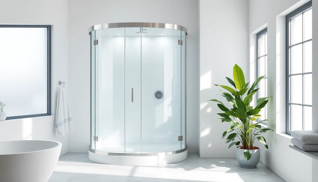 Erkunden Sie die sonni Duschkabine mit modernem Design und luxuriösen Materialien.