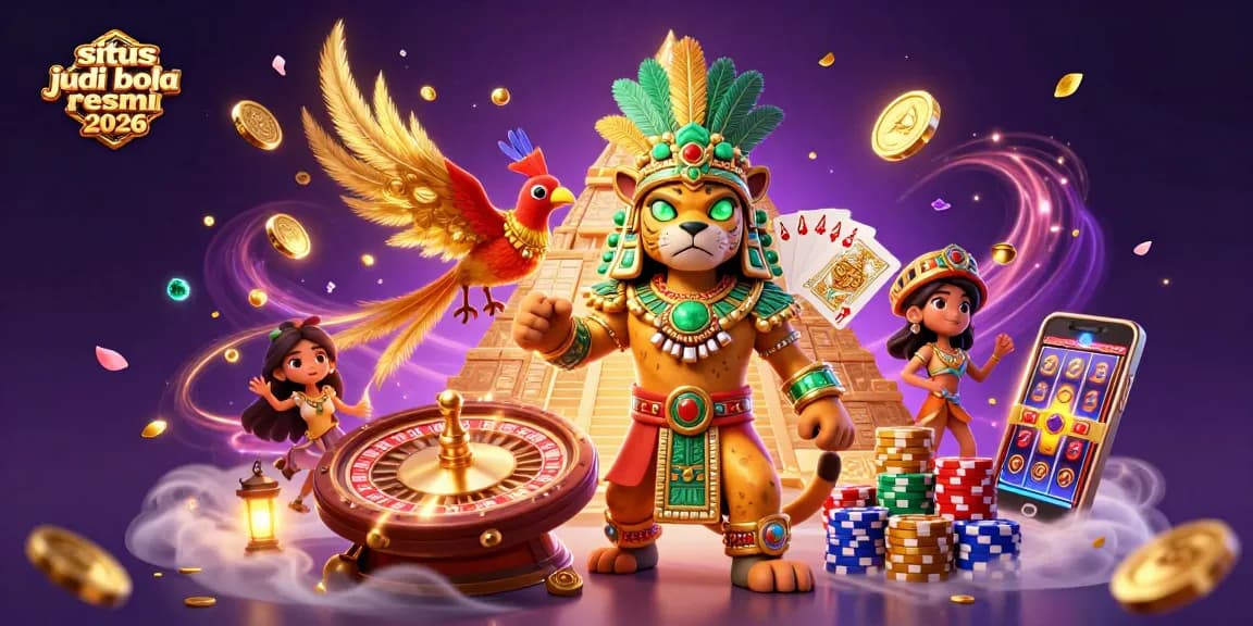 Experience the excitement of situs judi bola resmi 2026 with a vibrant scene of winning bets and exhilarating casino elements.