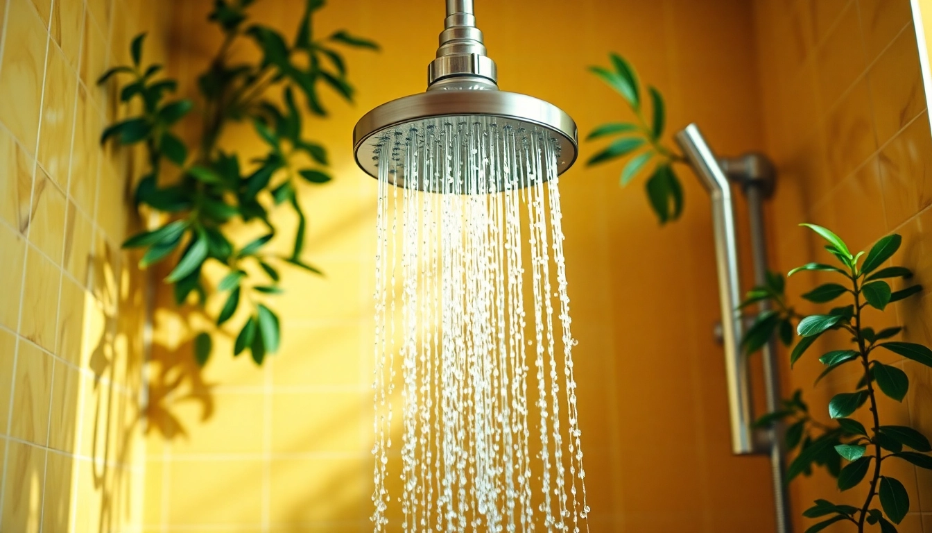 Transform your bathroom experience with sunny shower usa inc's vibrant shower setup.