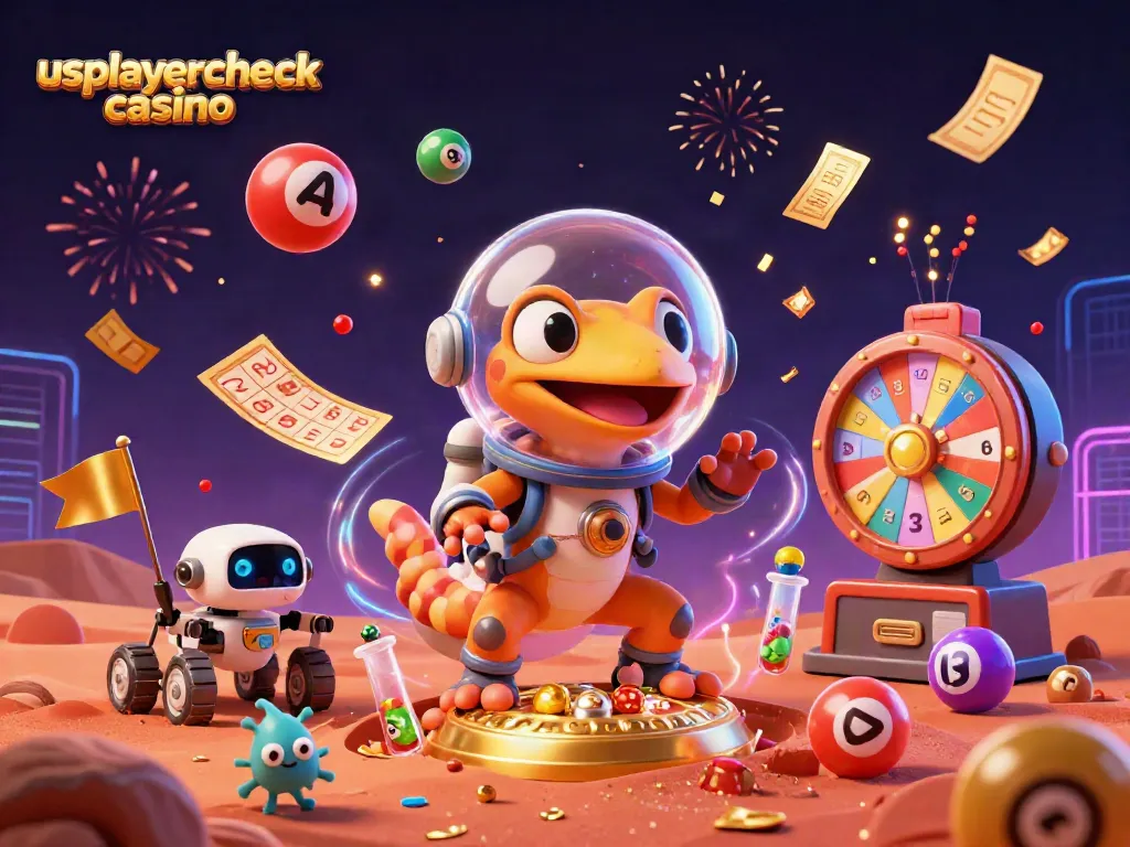 Experience the thrill of usplayercheck casino amid a vibrant scene full of lottery excitement.