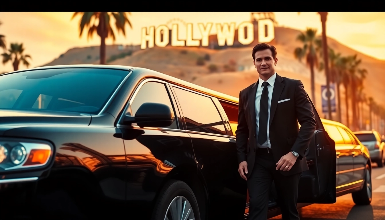 Experience luxury travel with Hollywood Town Car and Limousine in a stunning LA setting.