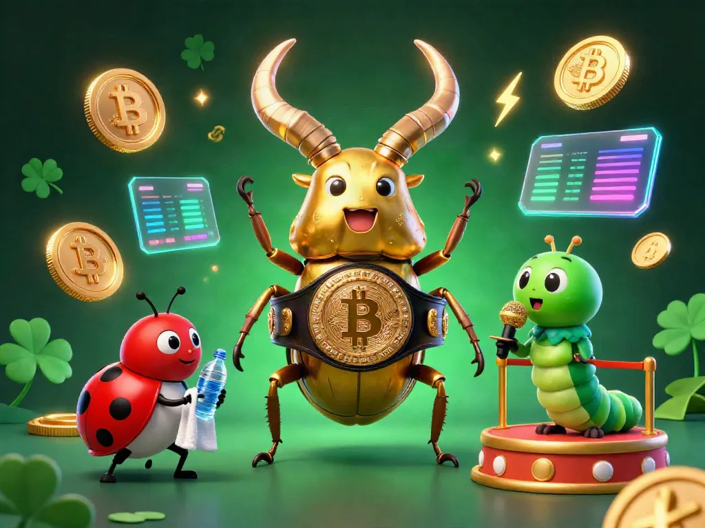 Engage with jambitoto in a vibrant gambling scene featuring unique characters and crypto elements.