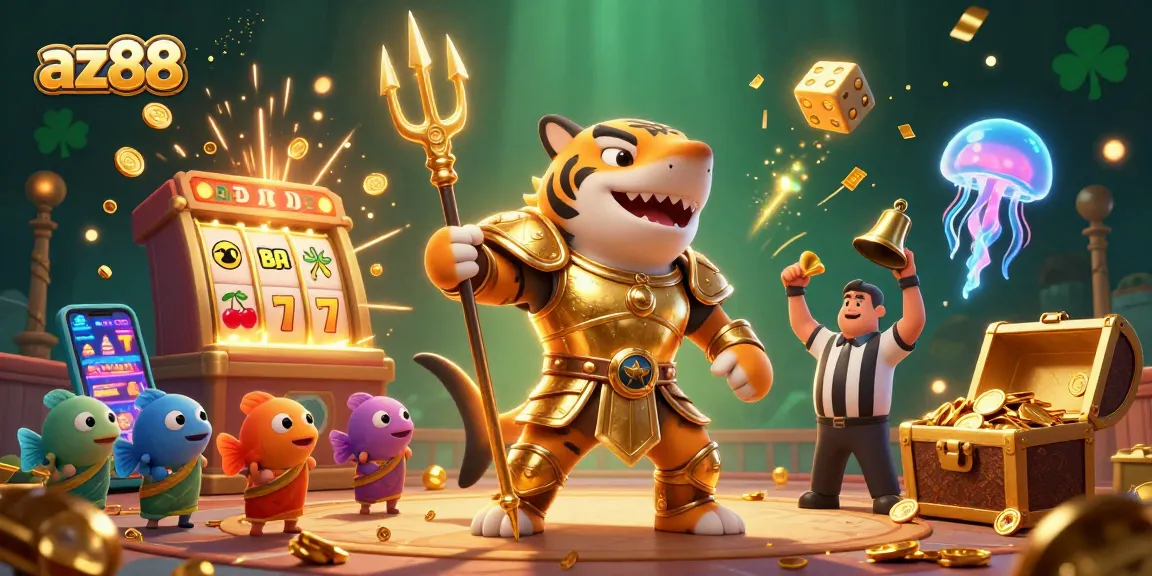 Engage with az88's thrilling 3D casino action featuring vibrant slot machines and captivating characters.