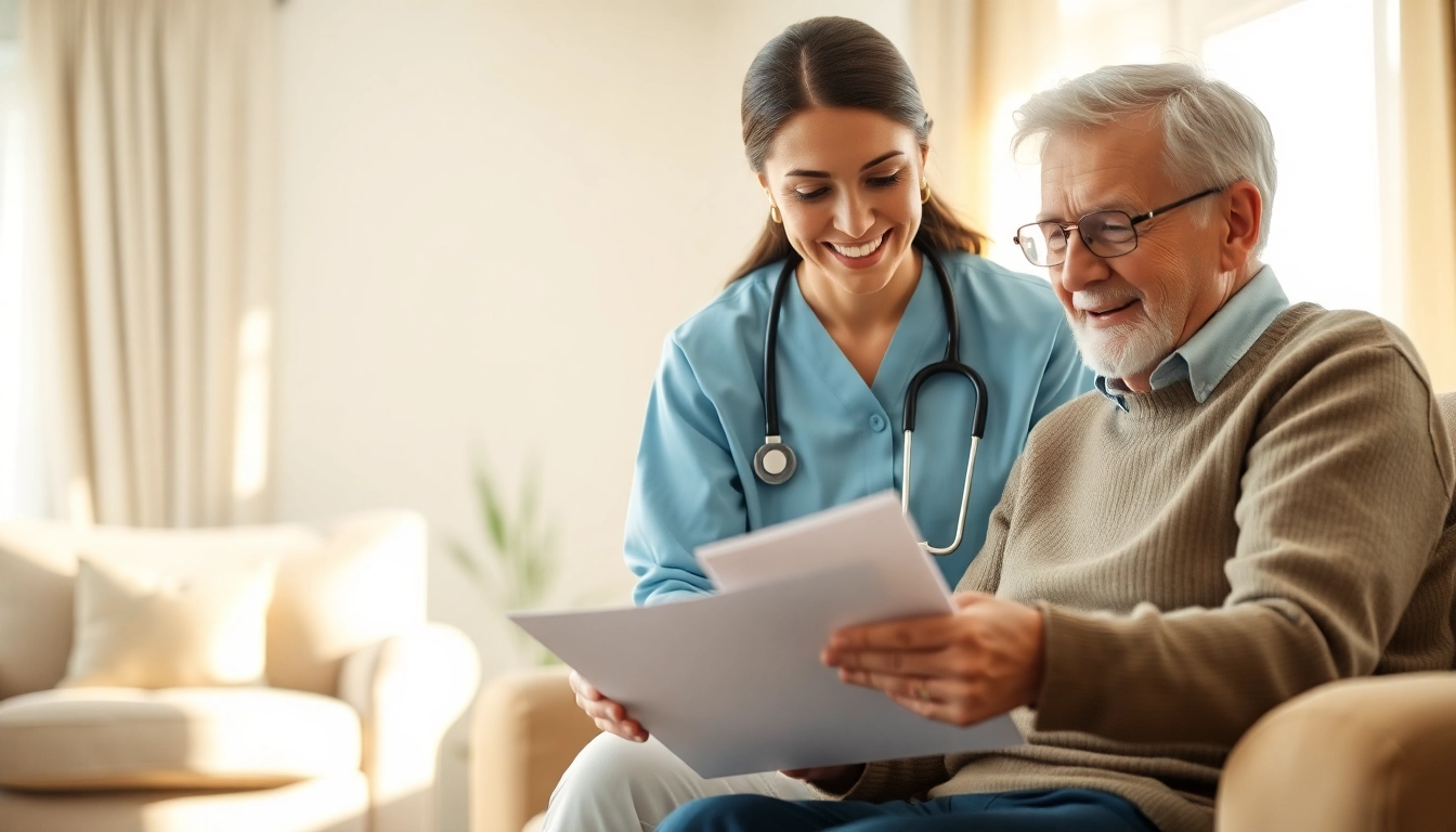 Enduring Guardian providing support to the elderly in a warm, inviting setting