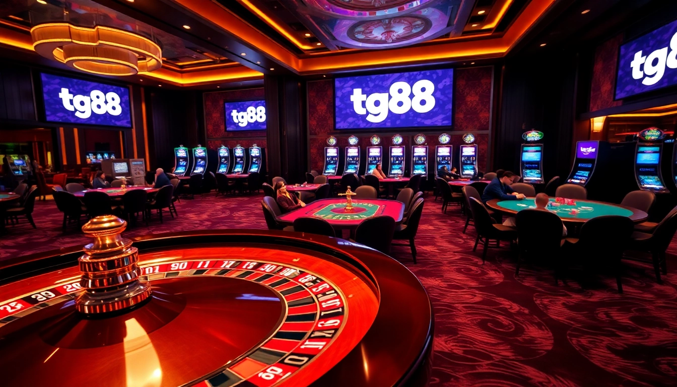 Experience the thrill of tg88 in an upscale casino environment with vibrant games and elegant atmosphere.