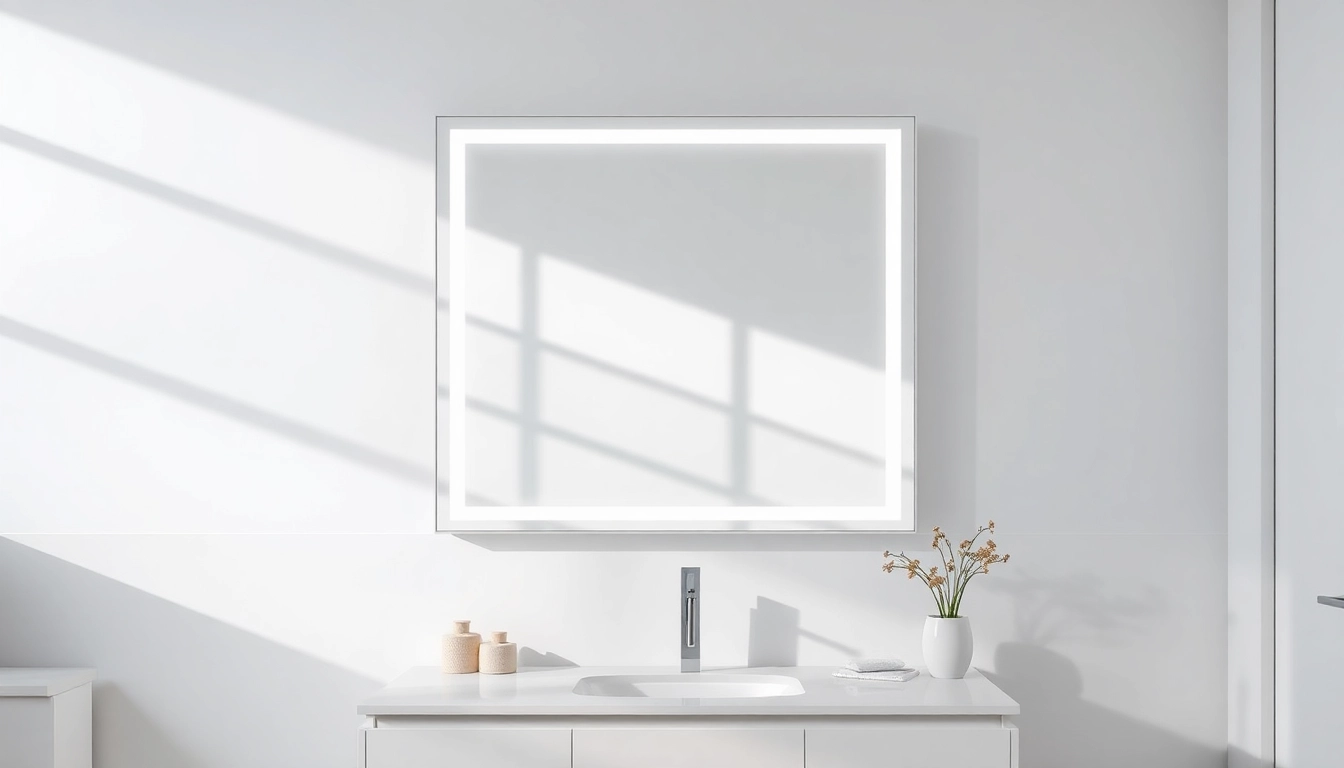 Enhance your space with an elegant led mirror that adds modern sophistication and style.