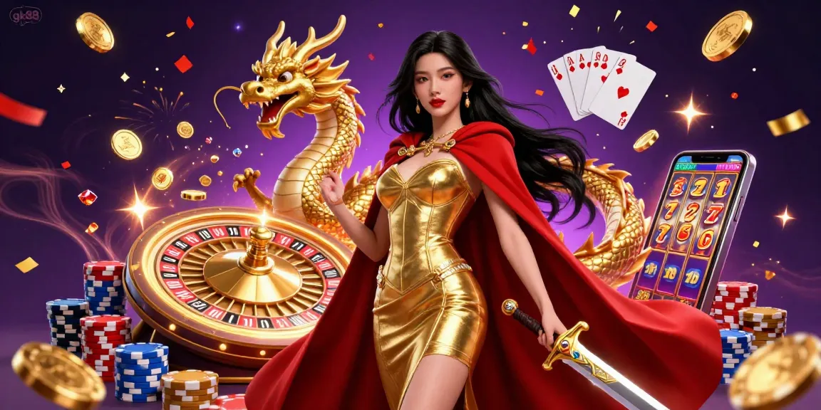 Win big with gk88 at this vibrant casino scene featuring dynamic games and luxurious visuals.