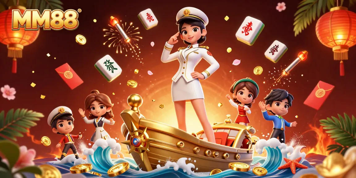 Win big at MM88 with our captivating, vibrant casino-themed illustration featuring the finest games and bonus offers.