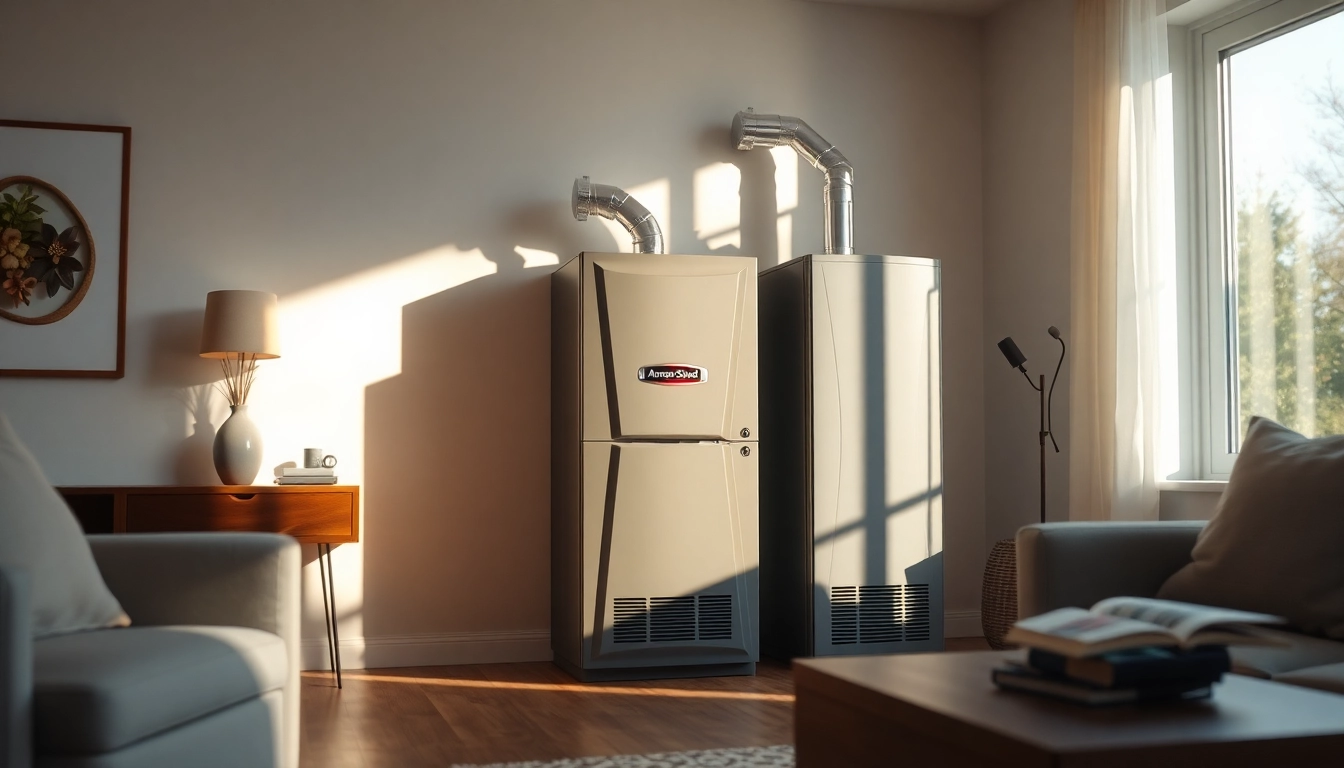 Showcasing an American Standard furnace, highlighting its design and efficiency features for home heating. related image