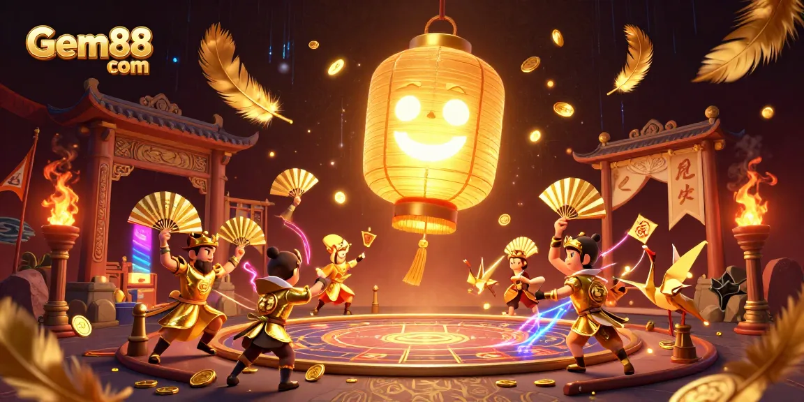Experience thrilling gameplay at Gem88 com with a vibrant casino atmosphere and exciting character interactions.
